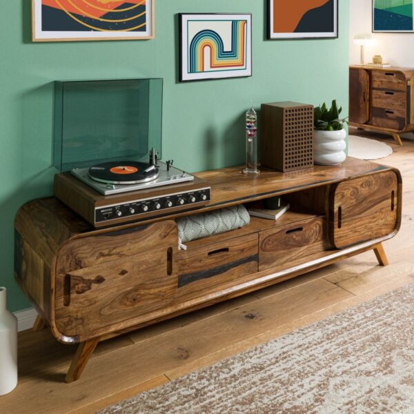 Furnliv Corbett Sheesham Wood TV Unit #7 - Image 3