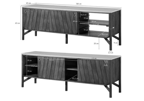 Furnliv Darien Mango Wood Sideboard #07 - Image 5