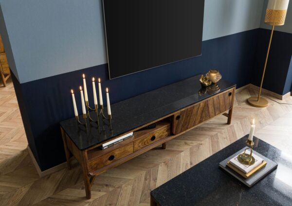 Furnliv Darien Mango Wood TV Unit #27 - Image 2