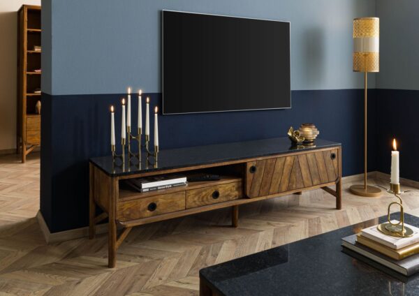 Furnliv Darien Mango Wood TV Unit #27 - Image 3