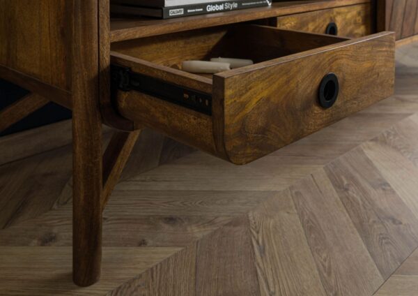Furnliv Darien Mango Wood TV Unit #27 - Image 5