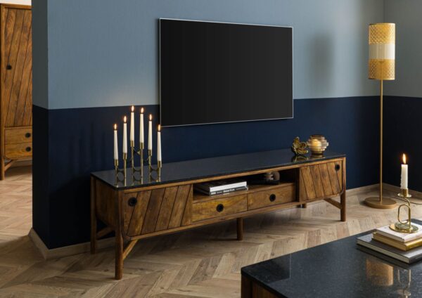 Furnliv Darien Mango Wood TV Unit #08 - Image 6