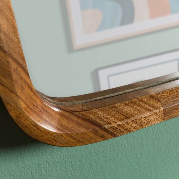 Furnliv Corbett Sheesham Wood Wall Mirror #2 - Image 5