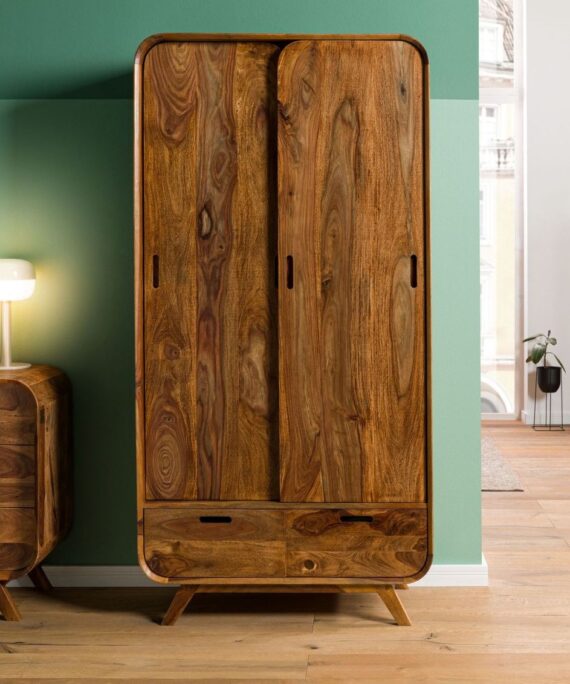 Furnliv Corbett Sheesham Wood Wardrobe #26