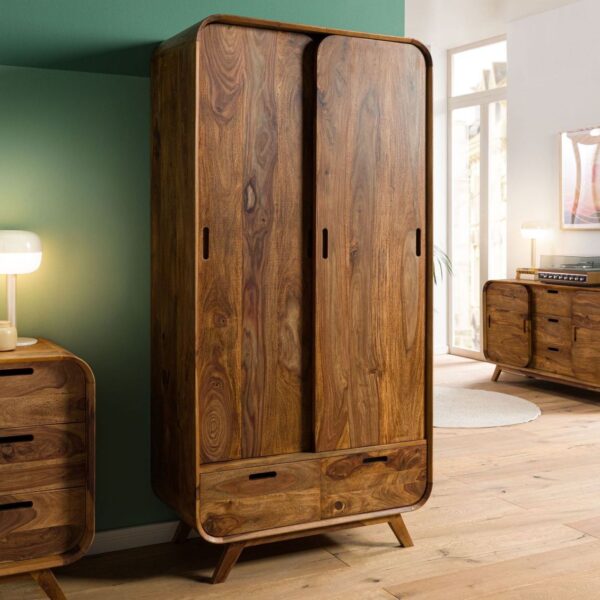 Furnliv Corbett Sheesham Wood Wardrobe #26 - Image 2