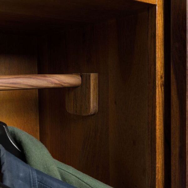 Furnliv Corbett Sheesham Wood Wardrobe #26 - Image 5
