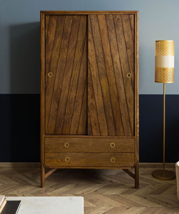 Furnliv Darien Mango Wood Wardrobe #19