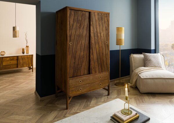 Furnliv Darien Mango Wood Wardrobe #19 - Image 2