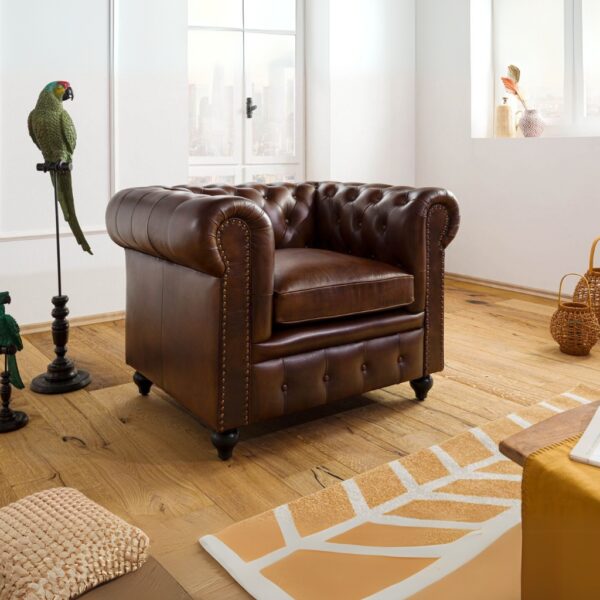Furnliv Classic Chesterfield Armchair #44 - Image 2