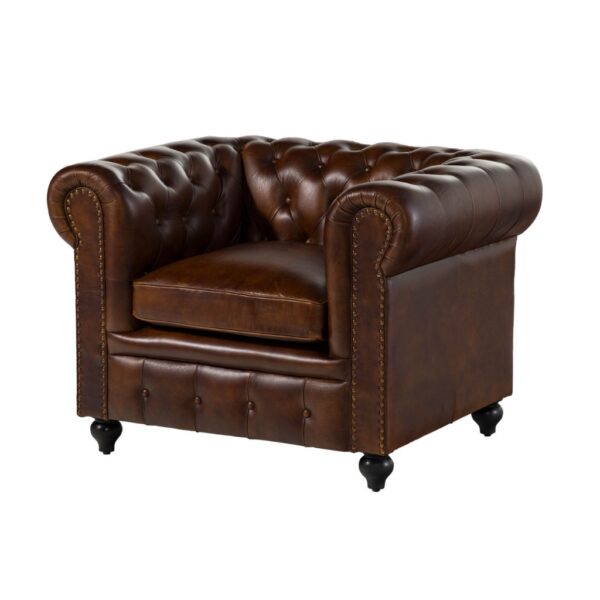 Furnliv Classic Chesterfield Armchair #44 - Image 8