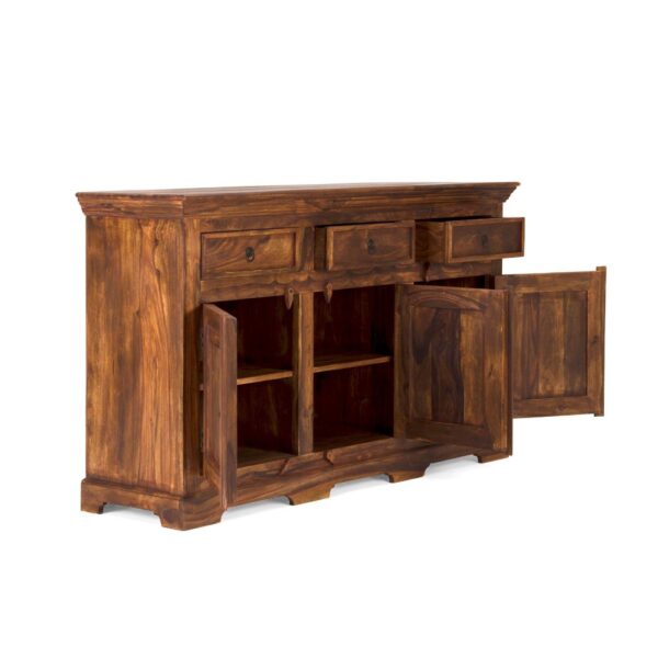 Furnliv Rustic Solid Sheesham Wood Sideboard #03 - Image 4