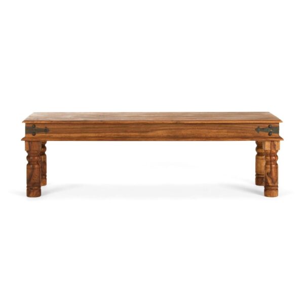 Furnliv Rustic Traditional Solid Sheesham Wood Dining Set with Chairs #06 - Image 6