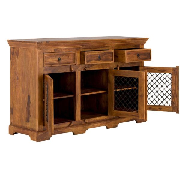 Furnliv Rustic Solid Sheesham Wood Sideboard #02 - Image 6