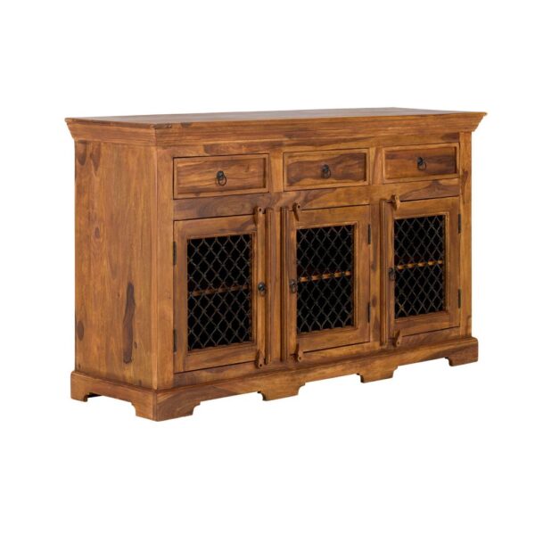 Furnliv Rustic Solid Sheesham Wood Sideboard #02 - Image 7
