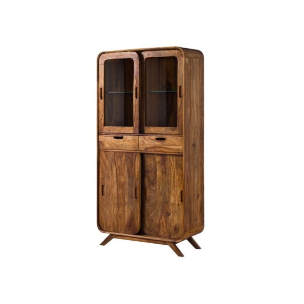 Furnliv Corbett Sheesham Display Cabinet