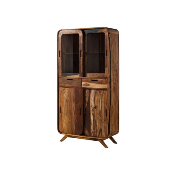 Furnliv Corbett Sheesham Display Cabinet