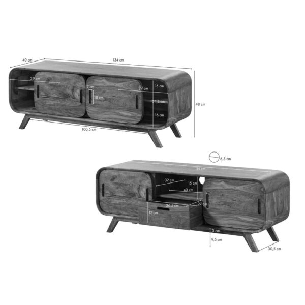 Furnliv Corbett Sheesham Wood TV Unit #6 - Image 8