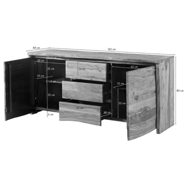 Furnliv Ranthambhor Sheesham Wood Sideboard - Image 8