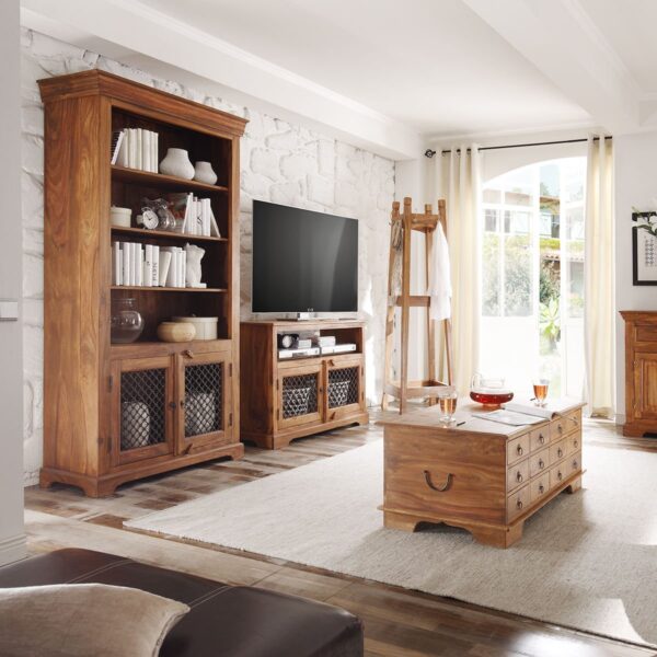 Furnliv Rustic Solid Sheesham Wood Sideboard #03 - Image 6