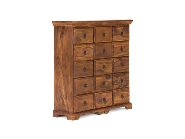 Furnliv Rustic Solid Wood Apothecary Cabinet #09 - Image 2