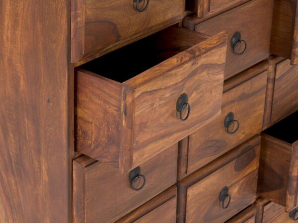Furnliv Rustic Solid Wood Apothecary Cabinet #09 - Image 4