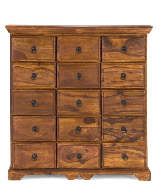 Furnliv Rustic Solid Wood Apothecary Cabinet #09