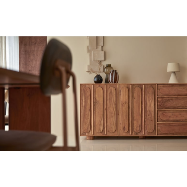 Furnliv Cisco Solid Acacia Wood Sideboard #08 - Image 5