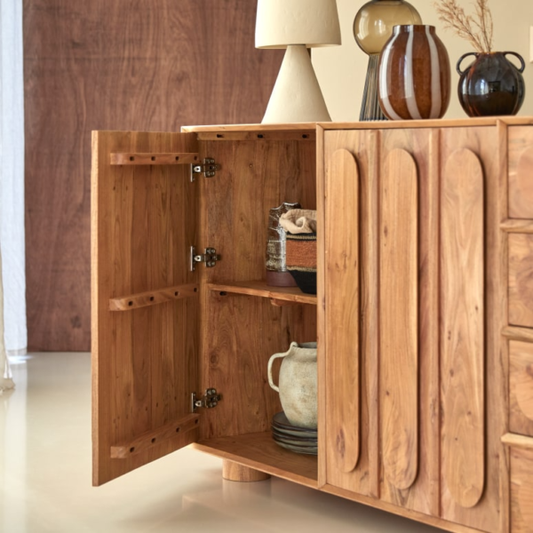 Furnliv Cisco Solid Acacia Wood Sideboard #08 - Image 7