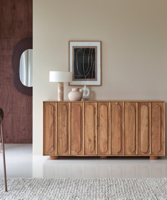 Furnliv Cisco Solid Acacia Wood Sideboard #07