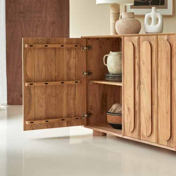 Furnliv Cisco Solid Acacia Wood Sideboard #07 - Image 2
