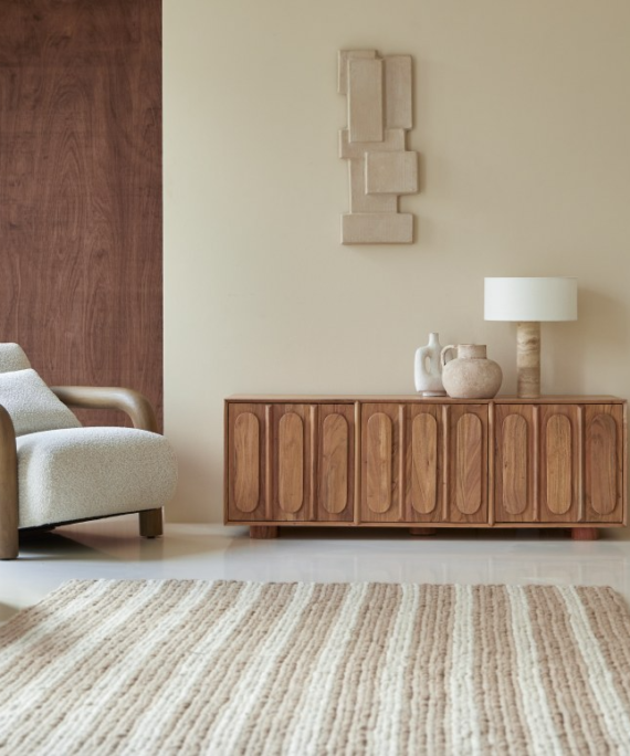Furnliv Cisco Premium Acacia Wood TV Unit #03