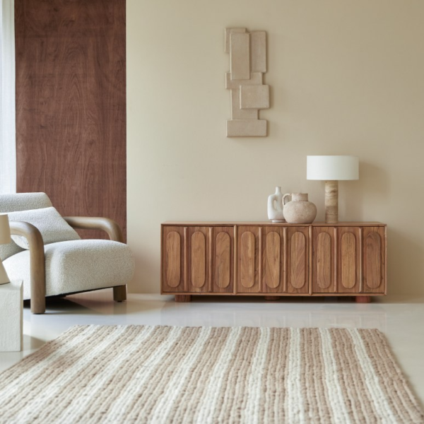 Furnliv Cisco Premium Acacia Wood TV Unit #03