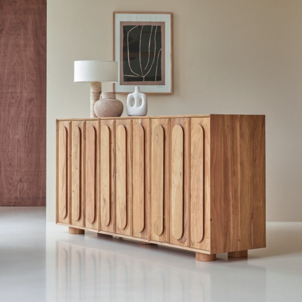 Furnliv Cisco Solid Acacia Wood Sideboard #07 - Image 4