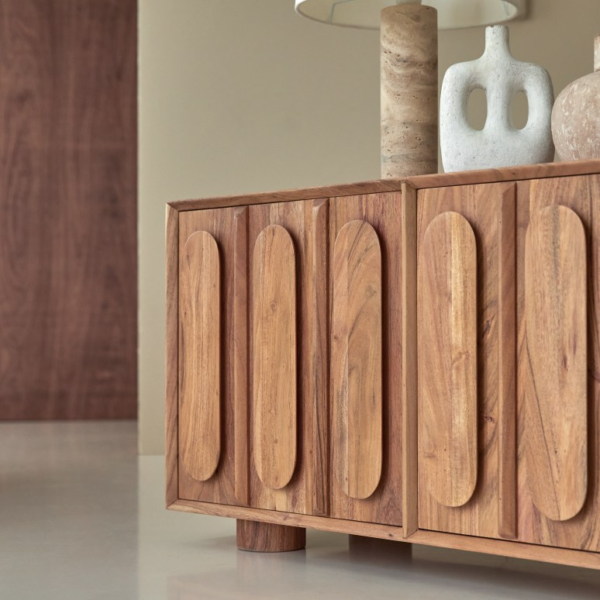 Furnliv Cisco Premium Acacia Wood TV Unit #03 - Image 5