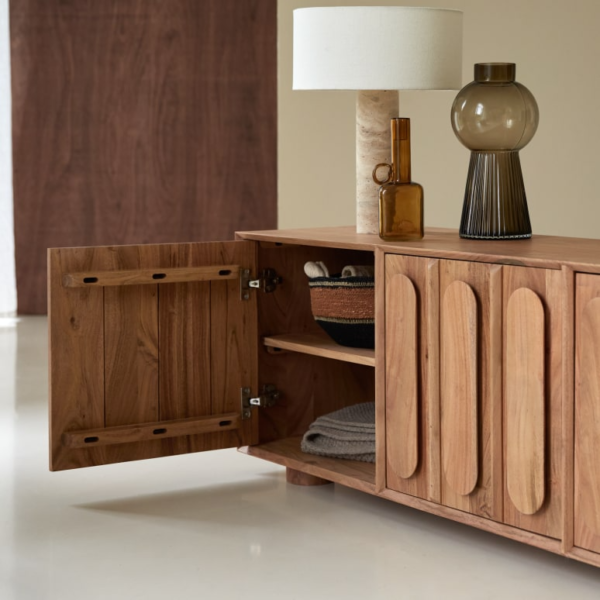 Furnliv Cisco Premium Acacia Wood TV Unit #02 - Image 2