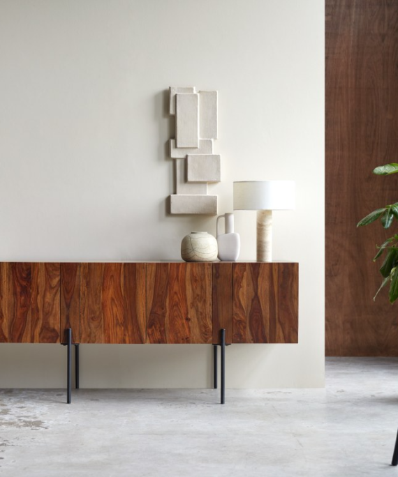 Furnliv Tolka Solid Sheesham Tall Sideboard #04