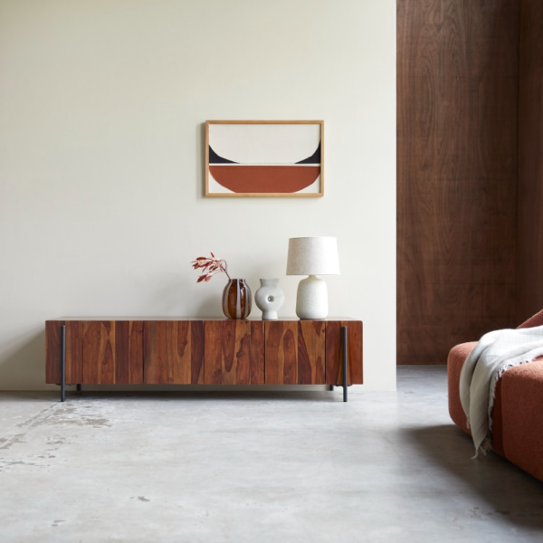 Furnliv Tolka Solid Sheesham Wood Low TV Unit #2 - Image 6