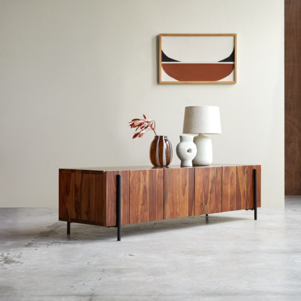 Furnliv Tolka Solid Sheesham Wood Low TV Unit #2 - Image 7