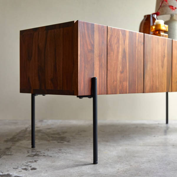 Furnliv Tolka Solid Sheesham Wood Tall Tv Unit #01 - Image 7