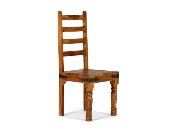 Furnliv Rustic Set of 2 Solid Wood Chairs #08