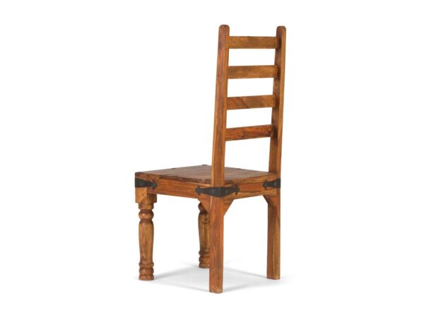 Furnliv Rustic Set of 2 Solid Wood Chairs #08 - Image 4