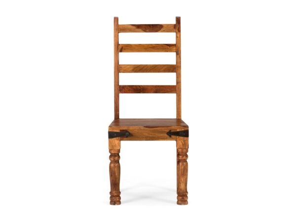 Furnliv Rustic Set of 2 Solid Wood Chairs #08 - Image 2