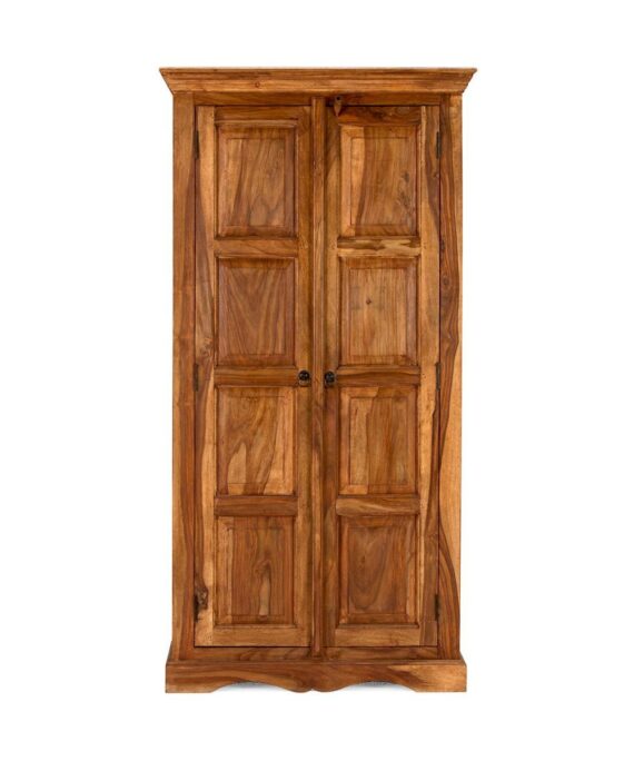 Furnliv Rustic Solid Wood Wardrobe Cabinet #01