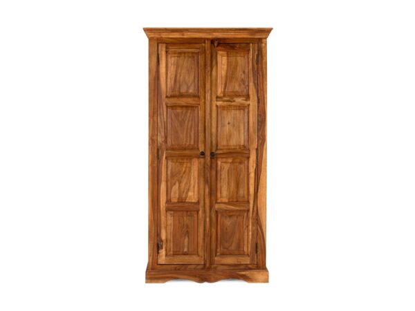 Furnliv Rustic Solid Wood Wardrobe Cabinet #01