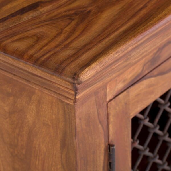 Furnliv Rustic Solid Sheesham Wood 2 Doors 4 Drawers Sideboard #05 - Image 5