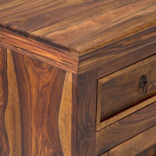 Furnliv Rustic Solid Sheesham Wood 4 Doors Sideboard #04 - Image 10