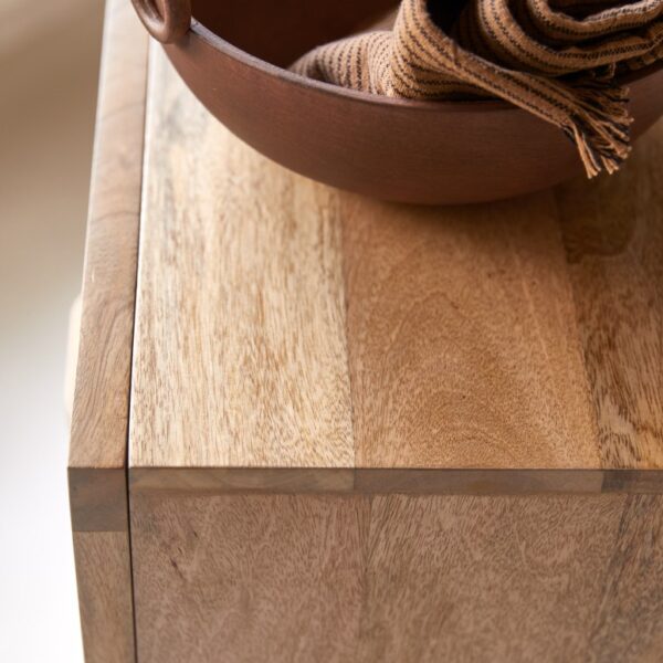 Furnliv Vratta Mango Wood Chest Of Drawers with Cane - Image 3