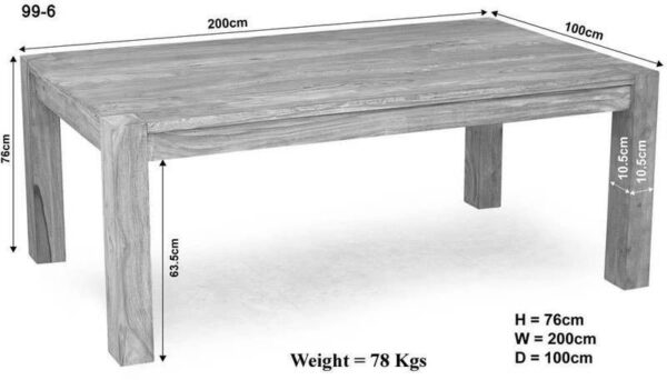 Furnliv Acacia Dining table