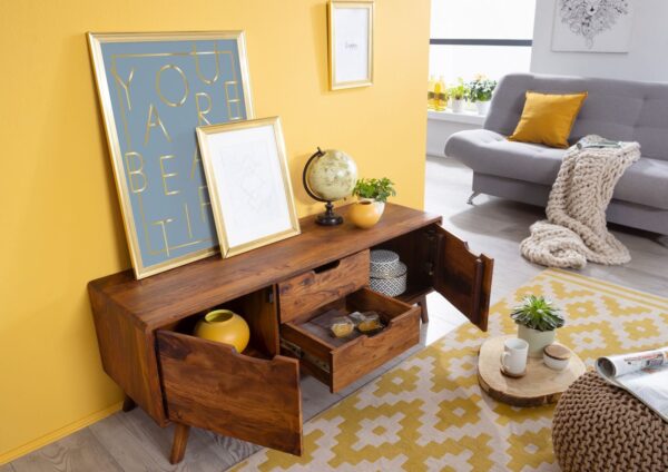 Furnliv Autumn Sheesham Wood Low Sideboard #01 - Image 4