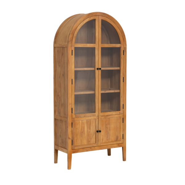 Furnliv Acacia Wood Display Cabinet